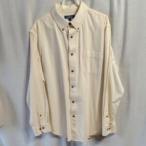 Croft & Barrow Off-White Button-Down Shirt